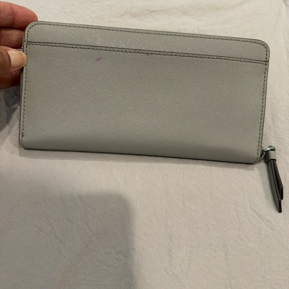 Kate Spade Cameron gray Saffiano leather wallet - Picture 6 of 8